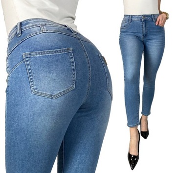 SPODNIE DAMSKIE JEANSY MODELUJĄCE PUSH UP 48