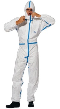 TYVEK 600 Xpert rozmiar L przeciwchemiczny kombinezon ochronny typ 4 5 i 6