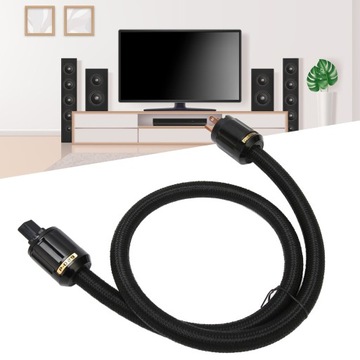 kabel zasilacz hifi 12awg, 3-rdzeniowy wtyk z czystym miedzią, 125 v, 15 a