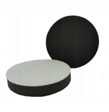 Пластина, диск-липучка, диаметр 75мм, без отверстий, резьба М6, проставка-губка, диаметр 75мм.