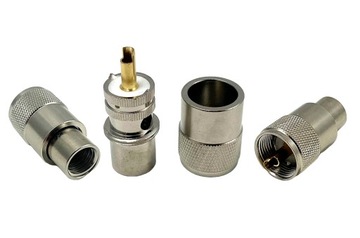 Wtyk UC-1 PL-259/9 PTFE/Gold na gruby przewód RG-213 10mm teflonowy złocony