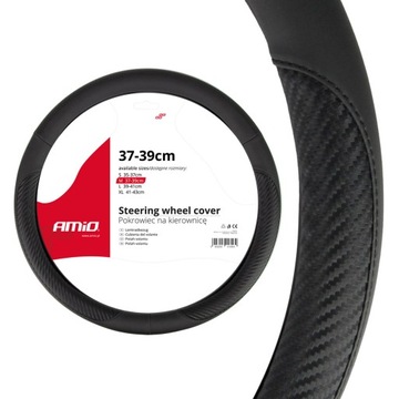 Pokrowiec Kierownicy AMIO SWC-17-M 37cm 38cm 39cm