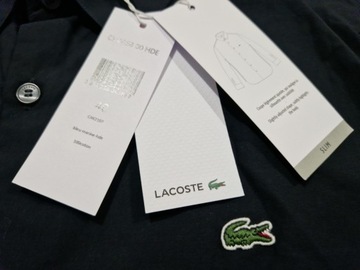 LACOSTE KOSZULA SLIM-FIT MĘSKA 40/M ORYGINALNA