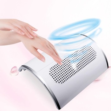 МОЩНЫЙ ПЫЛЕСБОРНИК ДЛЯ МАНИКЮРА С 3 ВЕНТИЛЯТОРАМИ 12 В