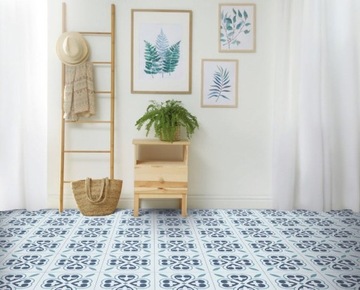 НАПОЛЬНАЯ ПЛИТКА ПВХ САМОКЛЕЯЩАЯСЯ ЦВЕТОК