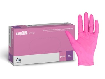 ZARYS RĘKAWICE nitrylowe easyCARE różowe XS 100szt.