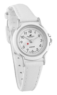 Zegarek klasyczny na pasku dziewczęcy biały KOMUNIA Timemaster 014/02s