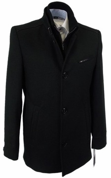 PŁASZCZ KURTKA JESIONKA CZARNA SLIMFIT R60/176