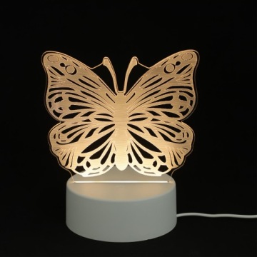 Нічник LED з мотивом метелика, USB, для мами