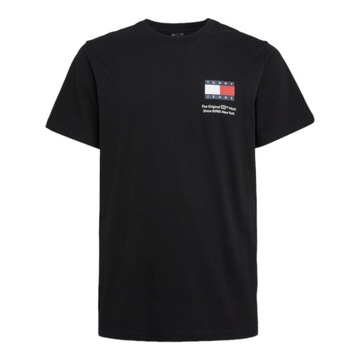 TOMMY HILFIGER KOSZULKA MĘSKA T-SHIRT TJM SLIM ESSENTIAL FLAG CZARNA r.XXL