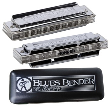 Blues Bender C-Dur - Harmonijka ustna diatoniczna grzebień Clear ABS Hohner