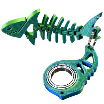 Keyspinner Keyrambit + Rekinek TikTok - Na Prezent! LAGOON -Druk 3D