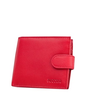 PUCCINI portfel damski skórzany - skóra naturalna czerwony G005 3 - kobieta