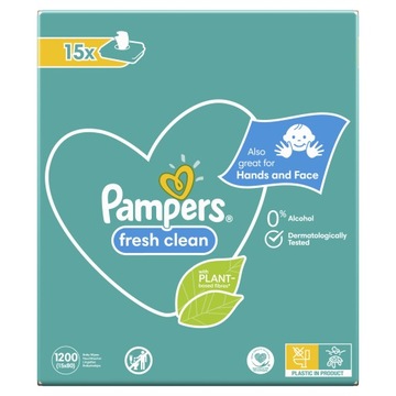 Влажные салфетки Pampers Fresh Clean 15 х 80 шт.