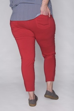 Spodnie z zameczkami CEVLAR kolor czerwony rozmiar 46
