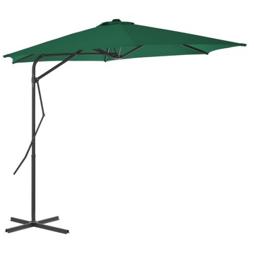 PARASOL OGRODOWY SKŁADANY NA SŁUPKU SOLIDNY NA TARAS OGRÓD BALKON 300 cm