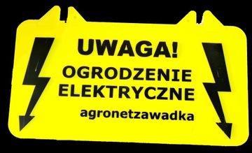 PASTUCH PASTUCH TABLICZKA UWAGA OGRODZENIE ELEKRYC