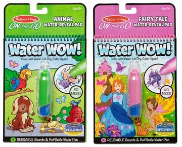 KOLOROWANKA DLA DZIECI MALOWANKA WODNA Melissa ZESTAW 2 szt. WATER WOW