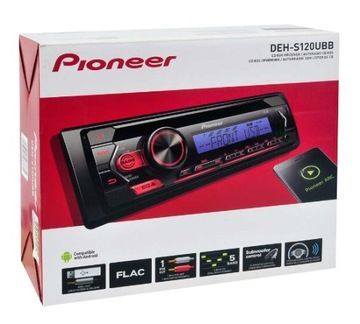 PIONEER DEH-S120UBB 1-DIN radio CD USB MP3 FLAC AUX niebieski MOSFET
