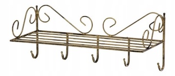 Wieszak metalowy z PÓŁKĄ na Ubrania WIESZAKI 60cm