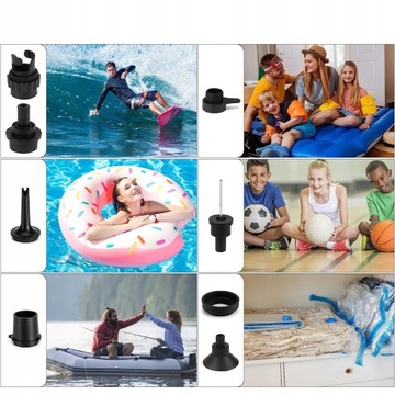 ЭЛЕКТРИЧЕСКИЙ НАСОС НА АККУМУЛЯТОРЕ ДЛЯ МАТРАСА SUP 4В1