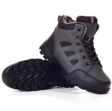 BUTY MĘSKIE ZIMOWE TREKINGOWE MOCNE SZYTE