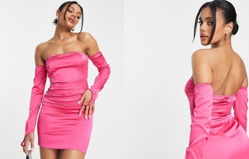 NaaNaa sukienka bodycon w kolorze fuksji M