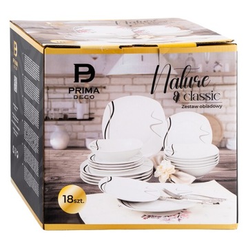УЖИННЫЙ СЕРВИС НАБОР ТАРЕЛОК НА 6 ЧЕЛОВЕК НАБОР ТАРЕЛОК 18 ЭЛЕМЕНТОВ WAVE