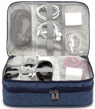 Дорожный органайзер для зарядных кабелей и сумки-футляра