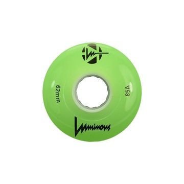KOŁA ŚWIECĄCE DO WROTEK LUMINOUS GREEN 62MM