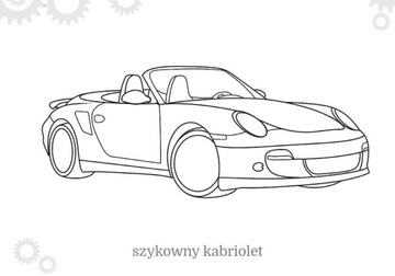 Малыш рисует Легковые автомобили Раскраска