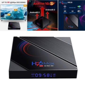 H616 Android 10 ТВ 5G 6K Медиаплеер