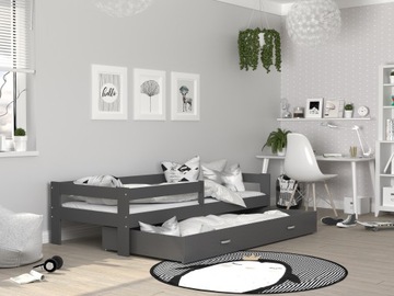 Кровать одноярусная 190х80 цветная + матрас HUGO