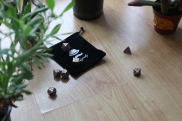 Игральные кости Водзинского для РПГ - «Отражение рассвета» +сумка