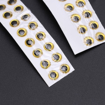 100 sztuk 3D wędkarskie oczy owalne realistyczne