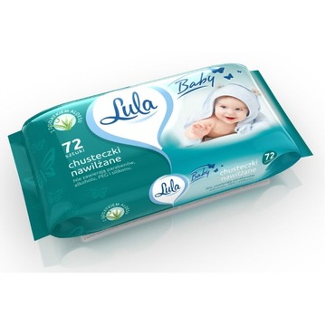 LULA Chusteczki nawilżane z ALOESEM 72 szt.