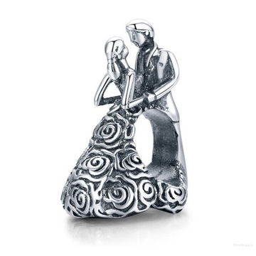 Zawieszka SREBRO 925 Charms Tańcząca Młoda Para