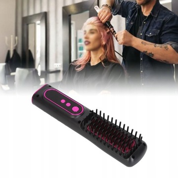 Беспроводная щетка для выпрямления волос.