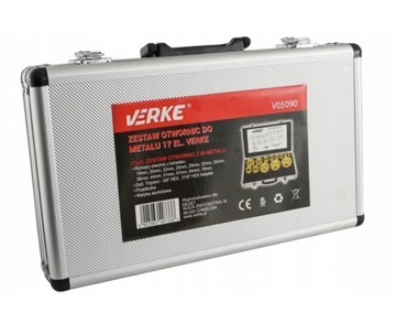 VERKE V05090 НАБОР КОРОНОЧНЫХ ПИЛ 19-76 мм ПО МЕТАЛЛУ 17 элементов