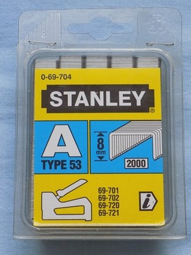 ZSZYWKI,ZSZYWKA STANLEY TYP 53 8mm - 2000 SZTUK