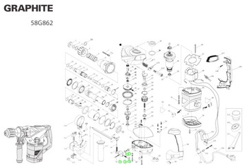 Graphite 58G862 молоток молоток молотка молотка молот