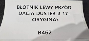 BLATNÍK LEVÝ PŘEDNÍ DACIA DUSTER II 17- ORIGINÁLNÍ