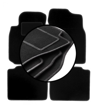 Velurové koberce komplet pro: Mitsubishi Lancer VII kombi, sedan (2003-2008)