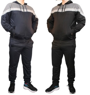 DRES MĘSKI ** KOMPLET DRESOWY ** SPODNIE + BLUZA Z KAPTUREM ROZMIAR 4XL