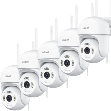 Kamera Obrotowa Bezpieczeństwa Zewnętrzna 2.4GHz WIFI 4MP 2.5K 8xZoom FHD×5