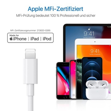 USB C na Lightning kabel do ładowania iPhone