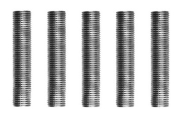 Nypel stalowy M10x1 złączka 155mm rurka gwintowana 15,5cm łącznik lampy 5x
