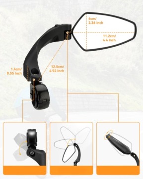 Велосипедное зеркало 2 шт. L+R 360 ° Rockbros FK-2113