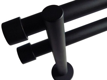 KARNISZ NOWOCZESNY 19/19 MM PODWÓJNY 160CM