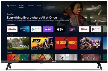 SHARP 40FH4EA 40-дюймовый FHD-телевизор с ОС Android и Bluetooth со светодиодной подсветкой